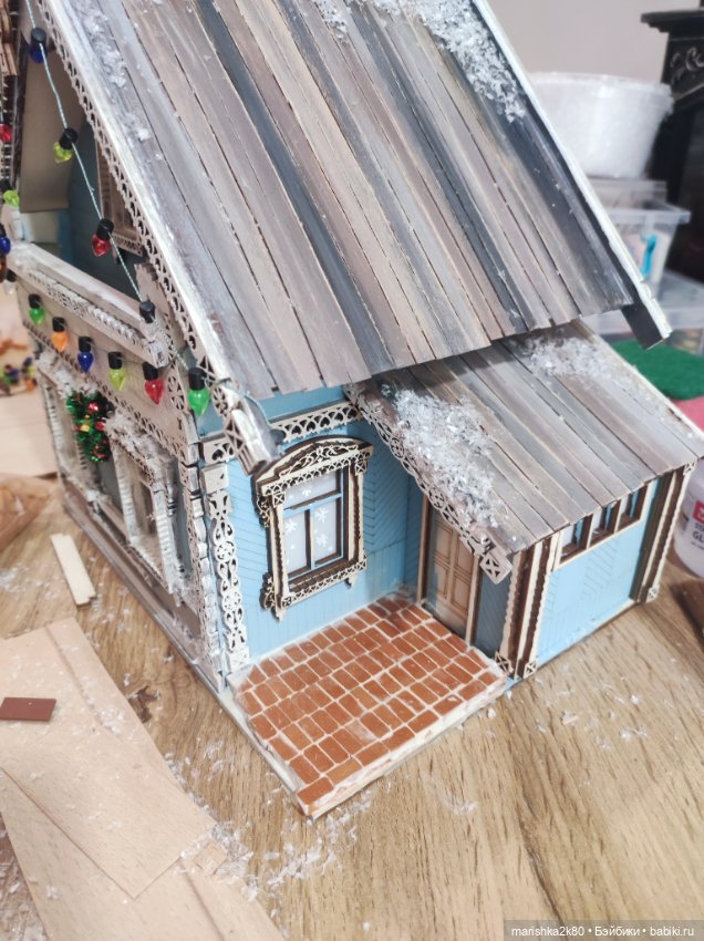 Зимний домик — Румбоксы и кукольные интерьеры: фото (фото 7)