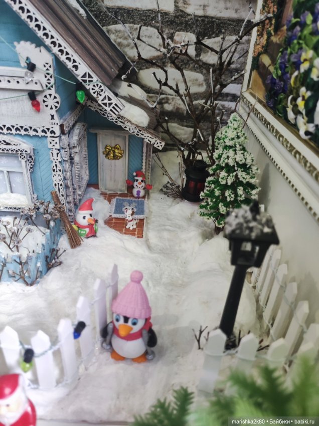 Зимний домик — Румбоксы и кукольные интерьеры: фото