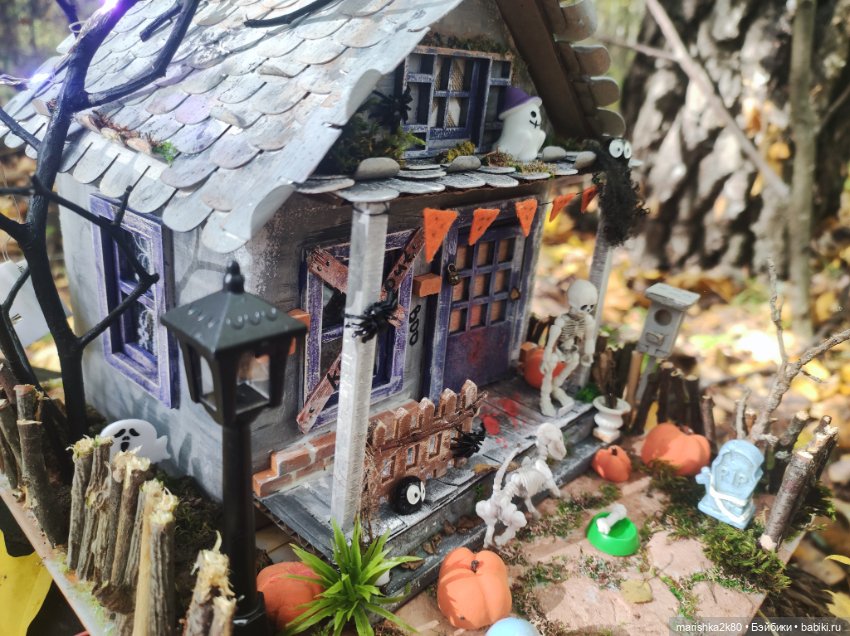 Домик на хэллоуин — Кукольная миниатюра своими руками: еда