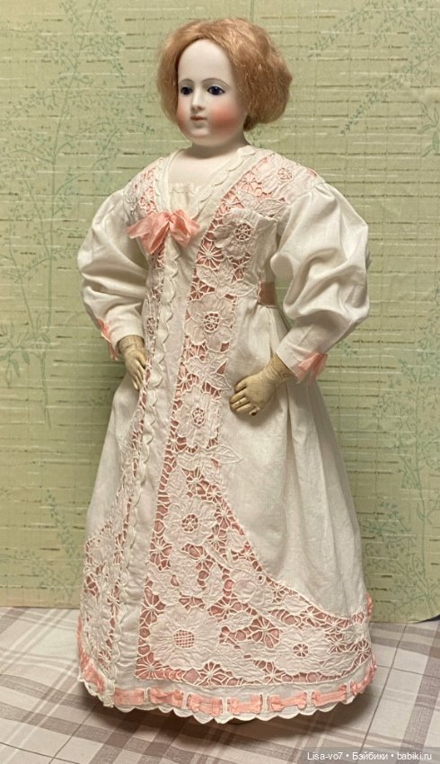 Домашнее платье — Редкие антикварные куклы и реплики: воск (фото 6)