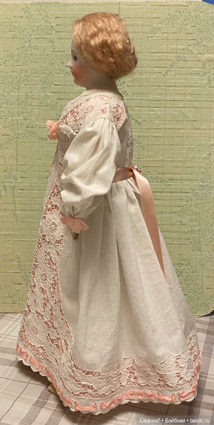 Домашнее платье — Редкие антикварные куклы и реплики: воск (фото 4)