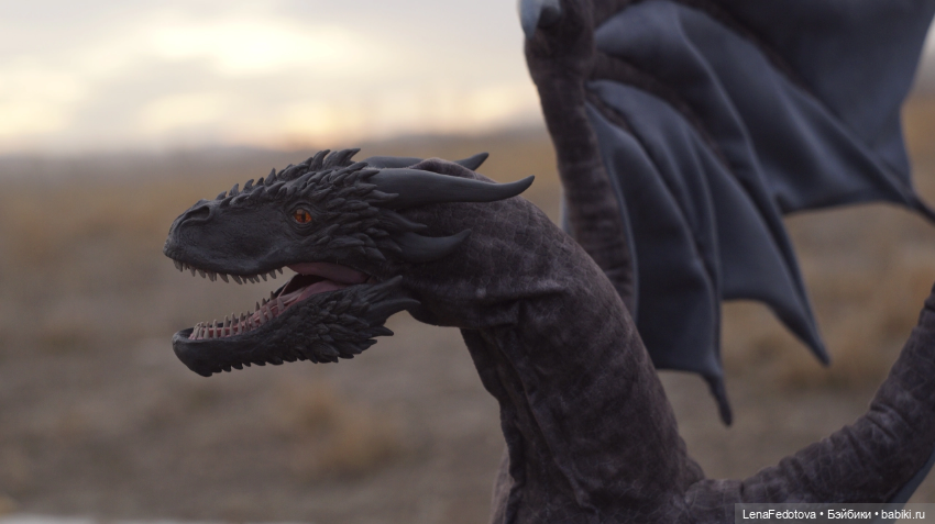 Огромный дракон на фоне сибирских просторов