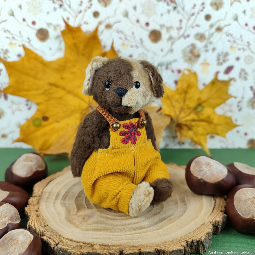Пёсик Тедди Каштанчик — Авторские мишки Тедди и друзья: фото (фото 3)