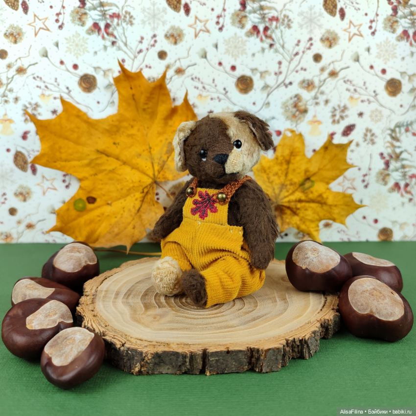 Пёсик Тедди Каштанчик — Авторские мишки Тедди и друзья: фото