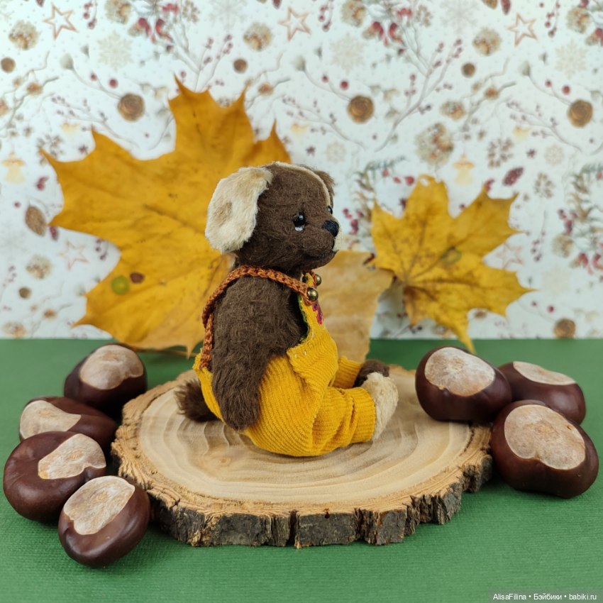 Пёсик Тедди Каштанчик — Авторские мишки Тедди и друзья: фото (фото 4)