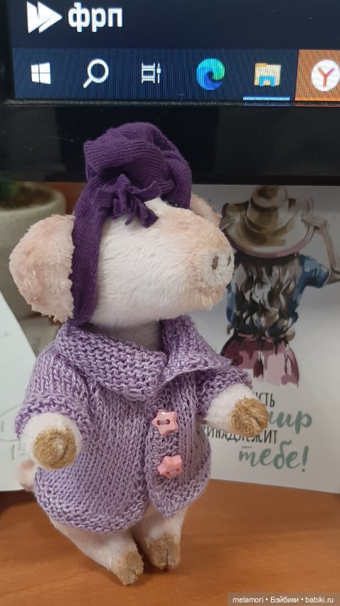 Клавдия на работе 🏪 — Домашние фото авторских игрушек: Тедди (фото 2)