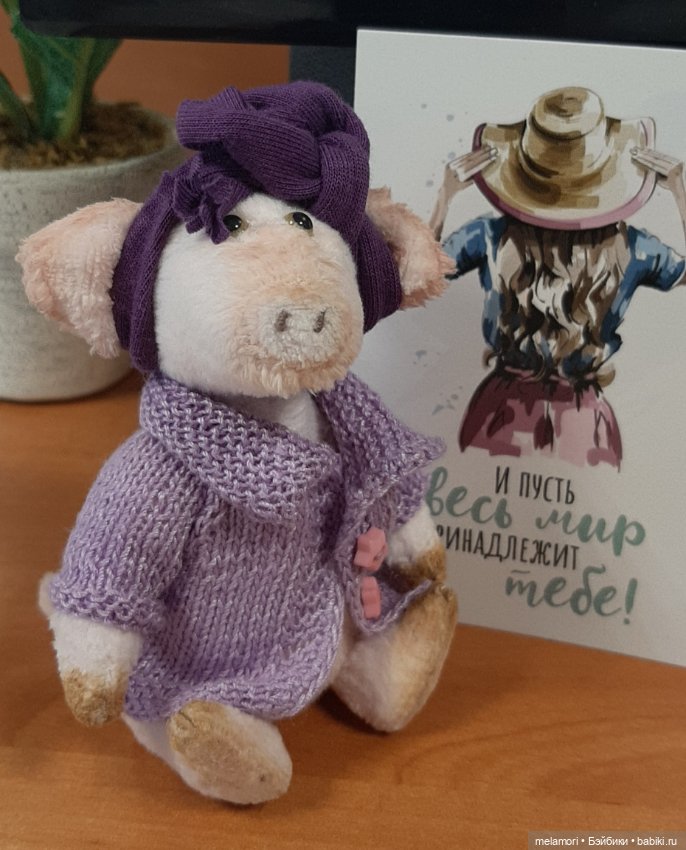 Клавдия на работе 🏪 — Домашние фото авторских игрушек: Тедди (фото 4)