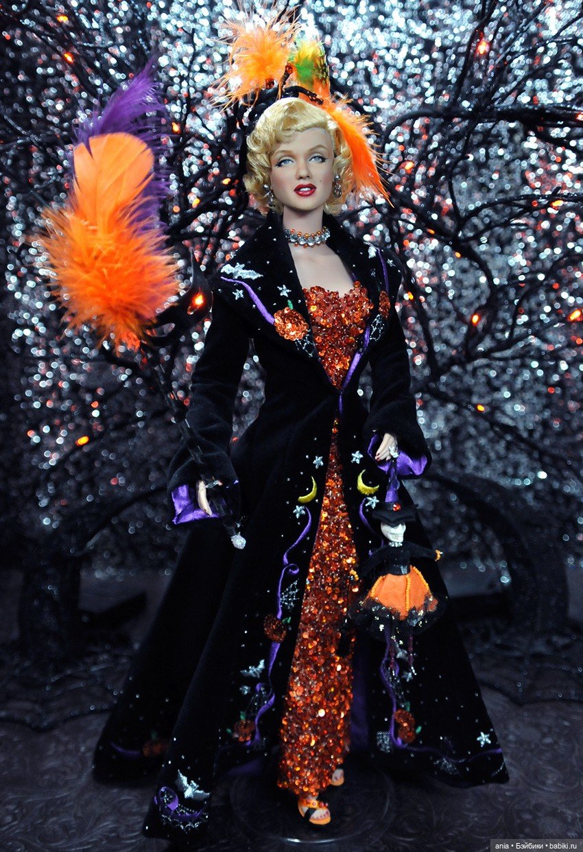 Мэрилин Монро — Портретный репейнт (ООАК) фэшн (фото 5)