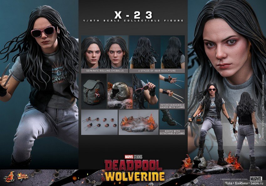 Hot Toys - фигурка X-23 из фильма Дэдпул и Росомаха (фото 2)