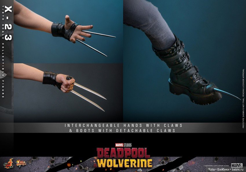 Hot Toys - фигурка X-23 из фильма Дэдпул и Росомаха (фото 6)