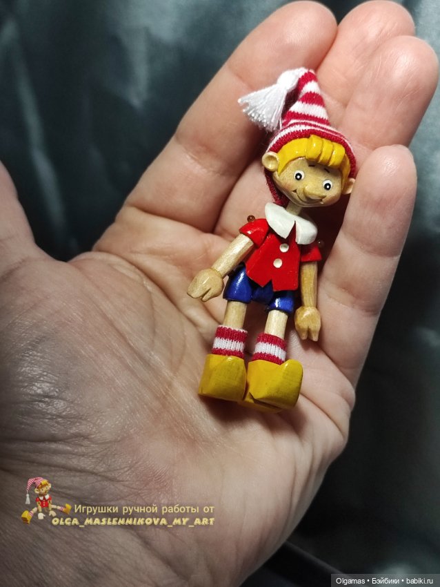 Буратино микробик!🤥😊 — Авторские игрушки из дерева: резьба (фото 2)