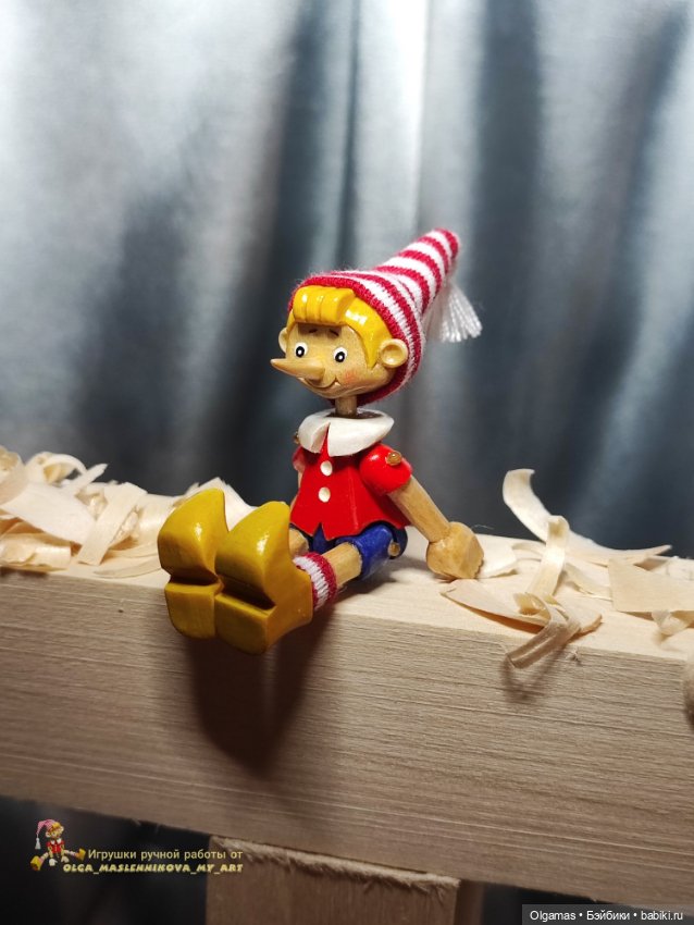 Буратино микробик!🤥😊 — Авторские игрушки из дерева: резьба
