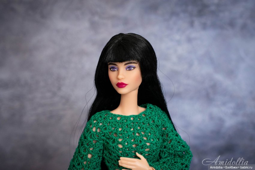 Изумрудное платье — Одежда и обувь для кукол своими руками: фото (фото 5)