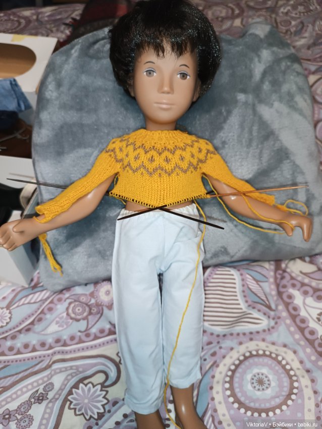 Как я вязала лопапейсу — Одежда и обувь для кукол своими руками: фото (фото 6)