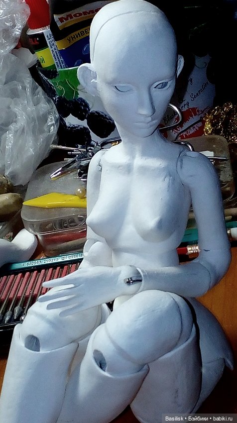 Процесс малышки — Авторские шарнирные куклы своими руками: лепка (фото 4)