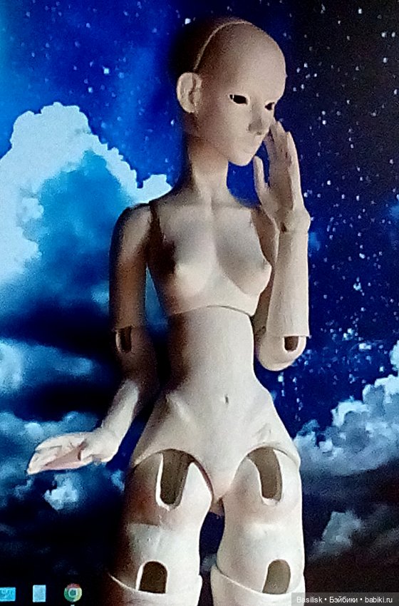 Процесс малышки — Авторские шарнирные куклы своими руками: лепка (фото 6)