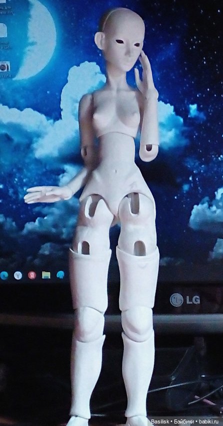 Процесс малышки — Авторские шарнирные куклы своими руками: лепка (фото 3)