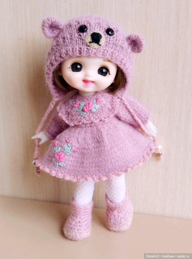 Новогодний наряд для баболи 15 см "Мишка" (фото 4)