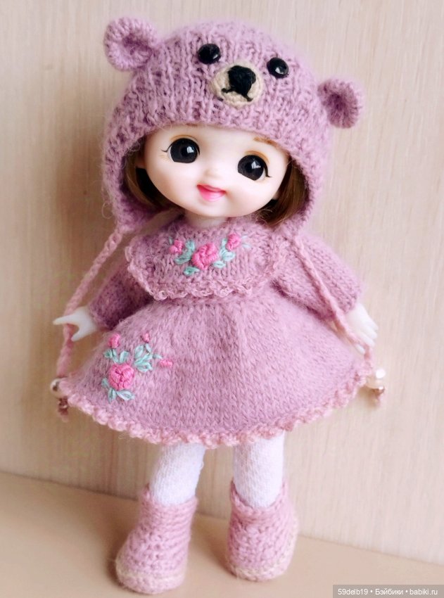 Новогодний наряд для баболи 15 см "Мишка" (фото 2)