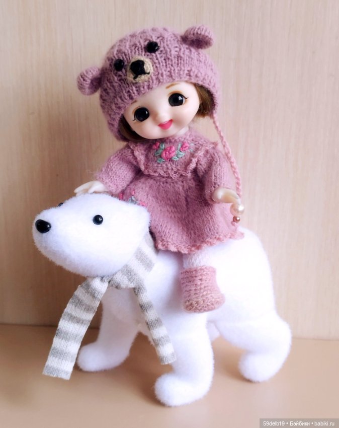 Новогодний наряд для баболи 15 см "Мишка" (фото 7)