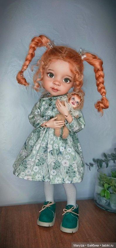 Пеппи и её Тедди долл — ООАК Paola Reina (Паола Рейна) и испанских кукол: перерисовка (фото 3)
