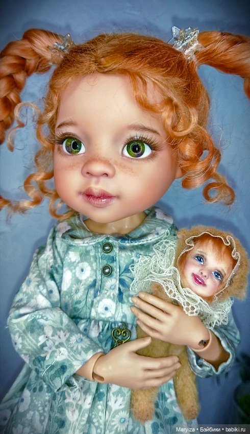 Пеппи и её Тедди долл — ООАК Paola Reina (Паола Рейна) и испанских кукол: перерисовка (фото 5)