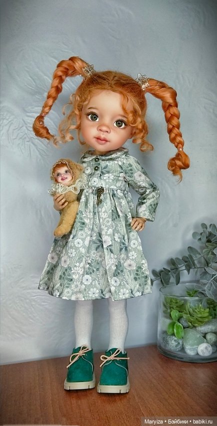 Пеппи и её Тедди долл — ООАК Paola Reina (Паола Рейна) и испанских кукол: перерисовка