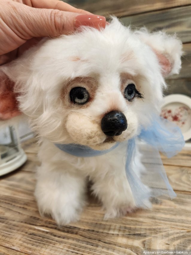 Барфи-белый щенок — Авторские мишки Тедди и друзья: фото (фото 10)
