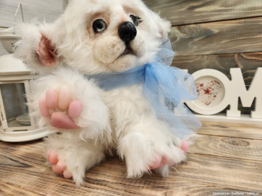 Барфи-белый щенок — Авторские мишки Тедди и друзья: фото (фото 5)