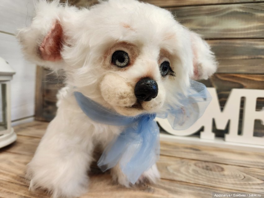 Барфи-белый щенок — Авторские мишки Тедди и друзья: фото (фото 6)