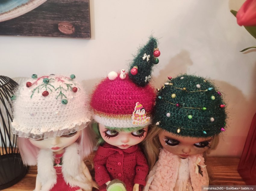 Шапки на кукол Блайз — Одежда и обувь для кукол своими руками: фото (фото 2)