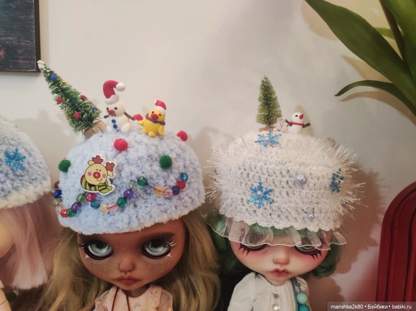 Шапки на кукол Блайз — Одежда и обувь для кукол своими руками: фото (фото 6)