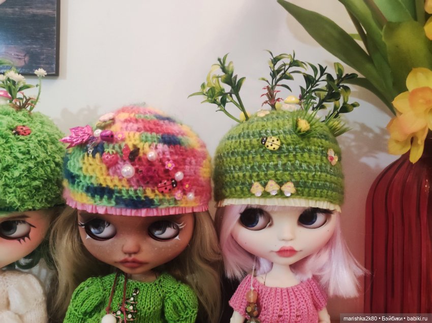 Шапки на кукол Блайз — Одежда и обувь для кукол своими руками: фото