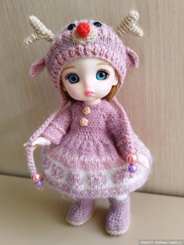 Костюм "Оленя" для шарнирной куколки баболи 15 см (фото 2)