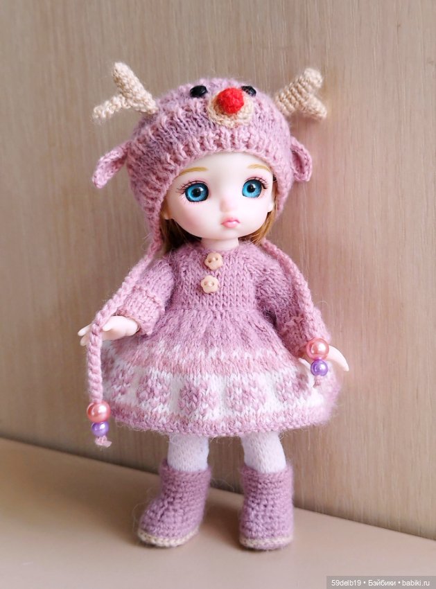 Костюм "Оленя" для шарнирной куколки баболи 15 см (фото 4)