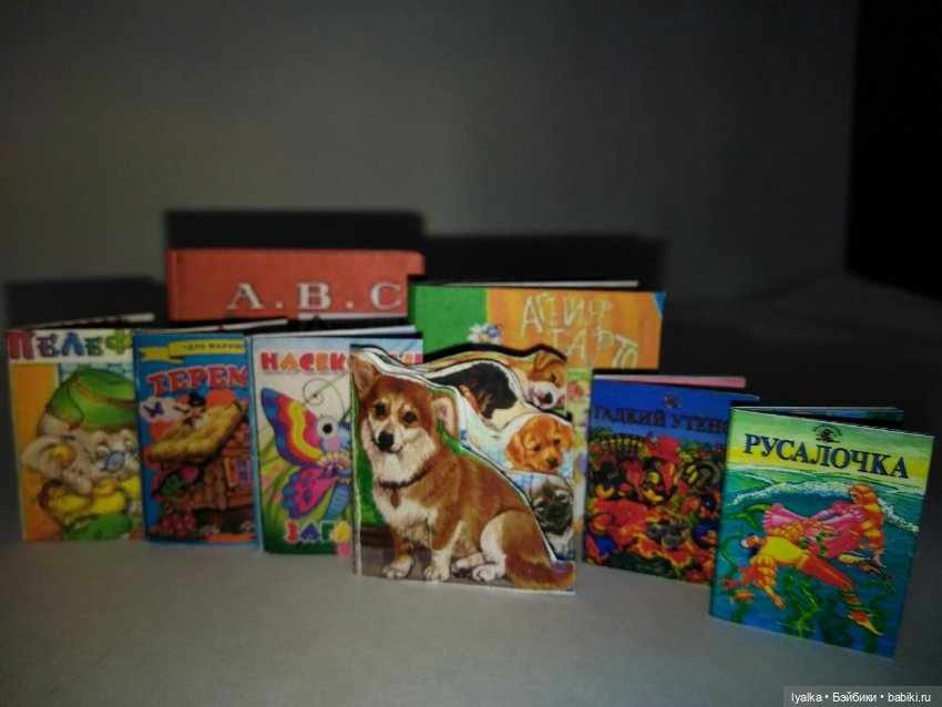 Книг много не бывает — Кукольная миниатюра своими руками: еда