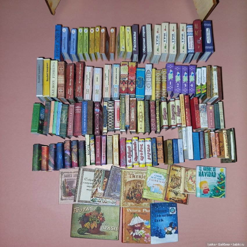 Книг много не бывает — Кукольная миниатюра своими руками: еда