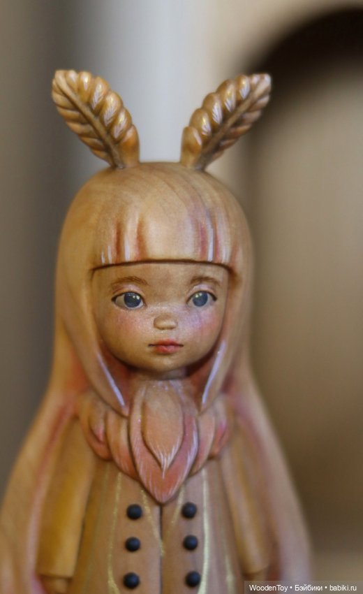 Ко мне прилетел мотылек — Авторские куклы из дерева (фото 5)