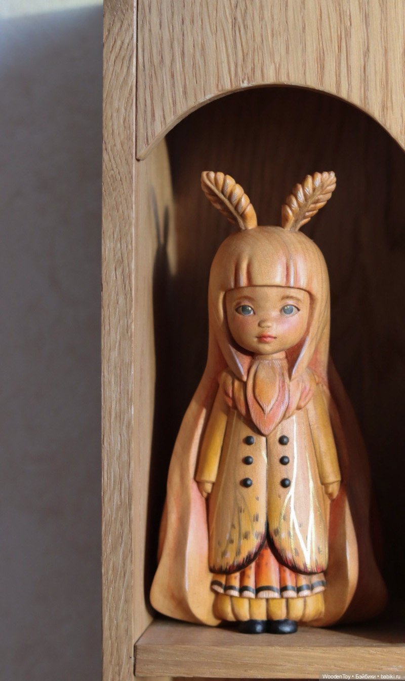 Ко мне прилетел мотылек — Авторские куклы из дерева (фото 8)