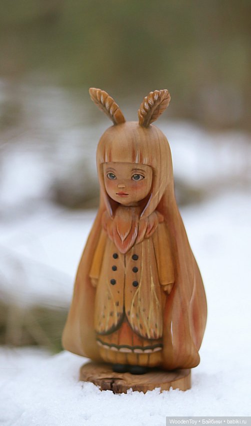 Ко мне прилетел мотылек — Авторские куклы из дерева (фото 6)