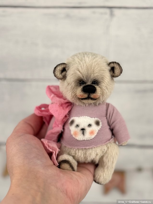 Тедди мишка Бусинка — Авторские мишки Тедди и друзья: фото (фото 3)