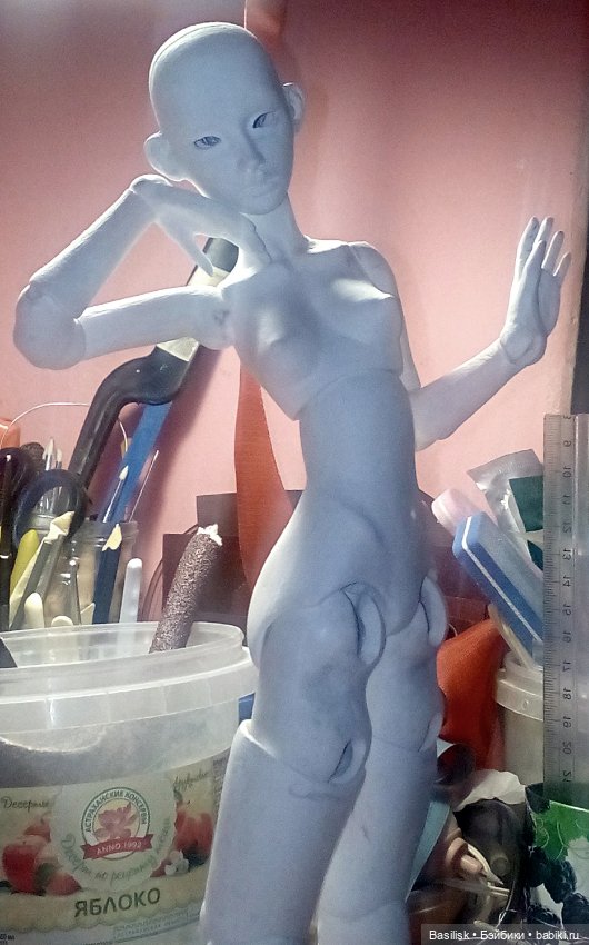 Малышка А1 процесс) — Авторские шарнирные куклы своими руками: лепка (фото 5)