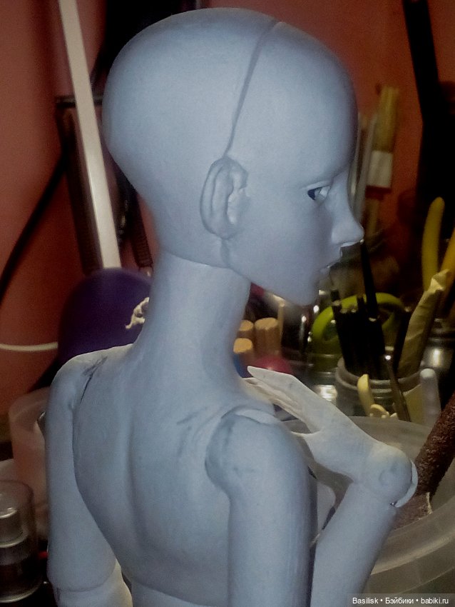 Малышка А1 процесс) — Авторские шарнирные куклы своими руками: лепка