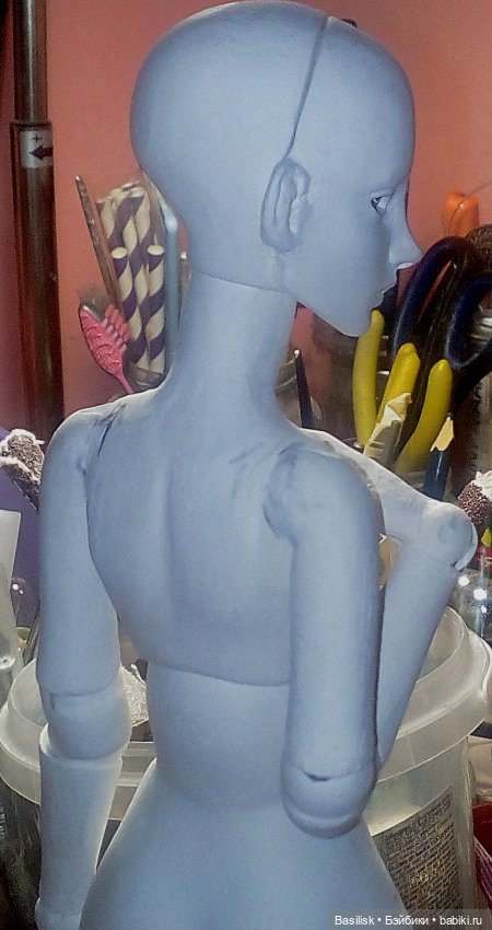 Малышка А1 процесс) — Авторские шарнирные куклы своими руками: лепка (фото 9)