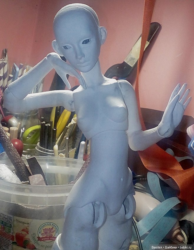 Малышка А1 процесс) — Авторские шарнирные куклы своими руками: лепка (фото 10)