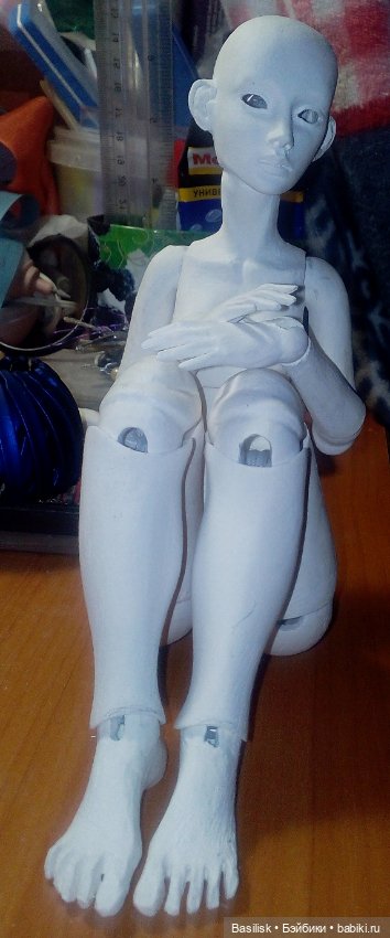 Малышка А1 процесс) — Авторские шарнирные куклы своими руками: лепка