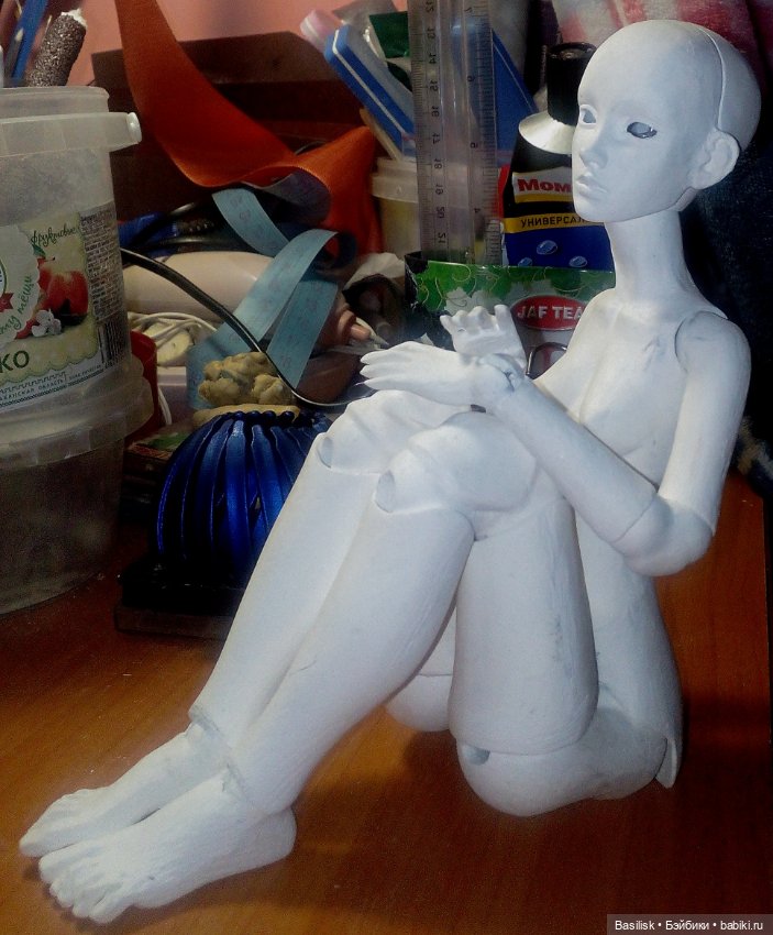 Малышка А1 процесс) — Авторские шарнирные куклы своими руками: лепка