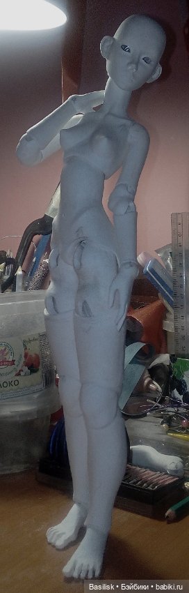 Малышка А1 процесс) — Авторские шарнирные куклы своими руками: лепка (фото 8)