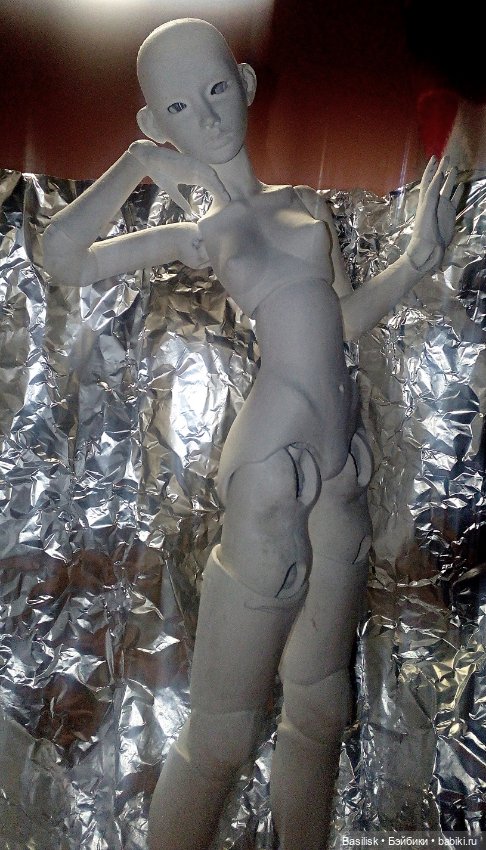 Малышка А1 процесс) — Авторские шарнирные куклы своими руками: лепка (фото 2)