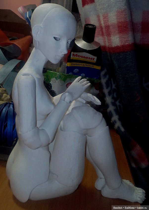 Малышка А1 процесс) — Авторские шарнирные куклы своими руками: лепка